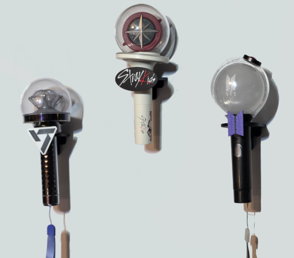 Custom light stick wall mount holders