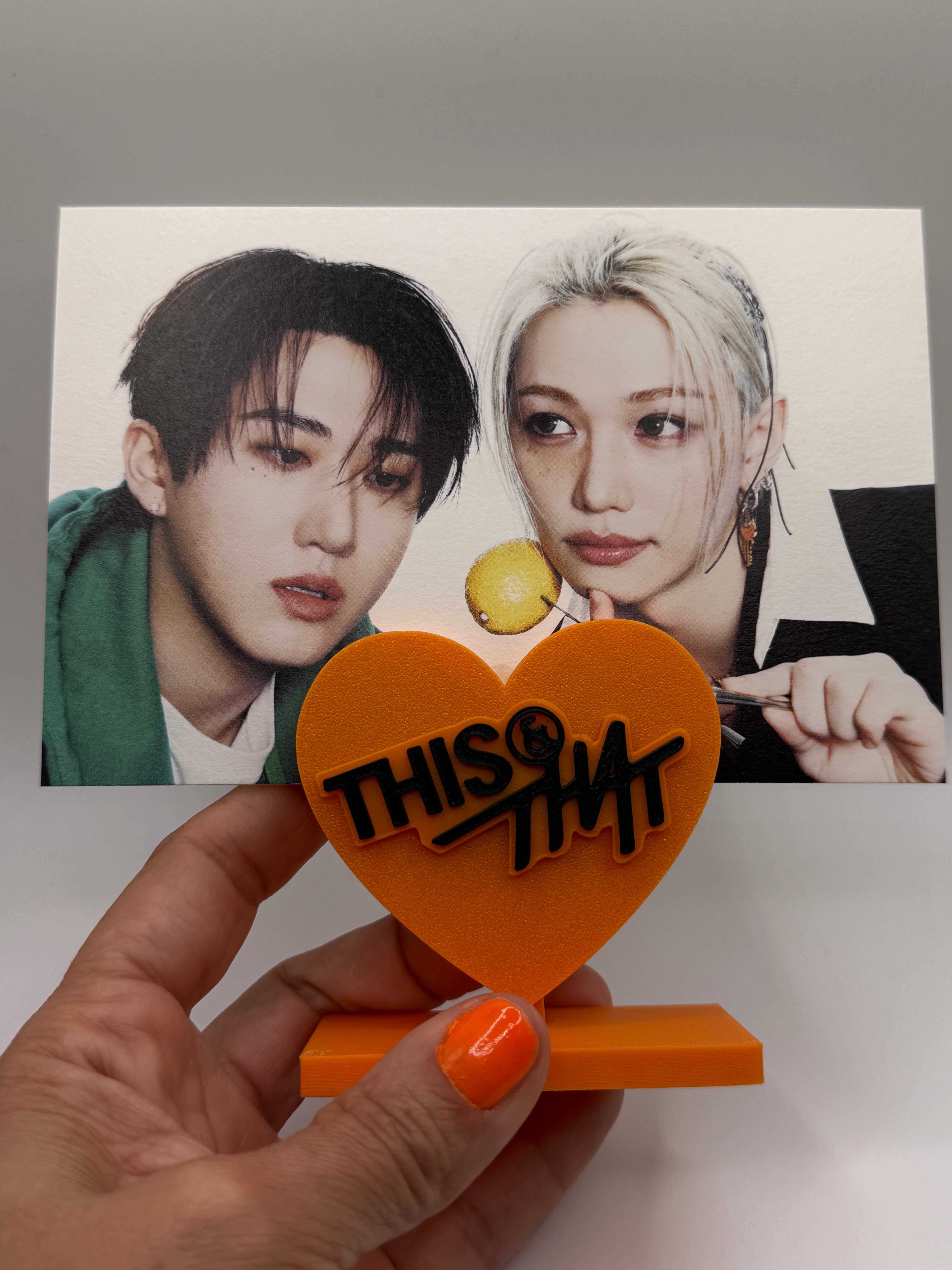 Stray Kids 3D Printed PC and Picture Display THIS & THAT