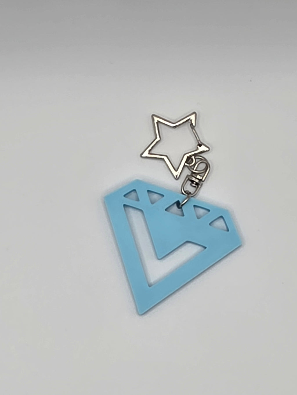 Seventeen diamond 3D Printed Keychain