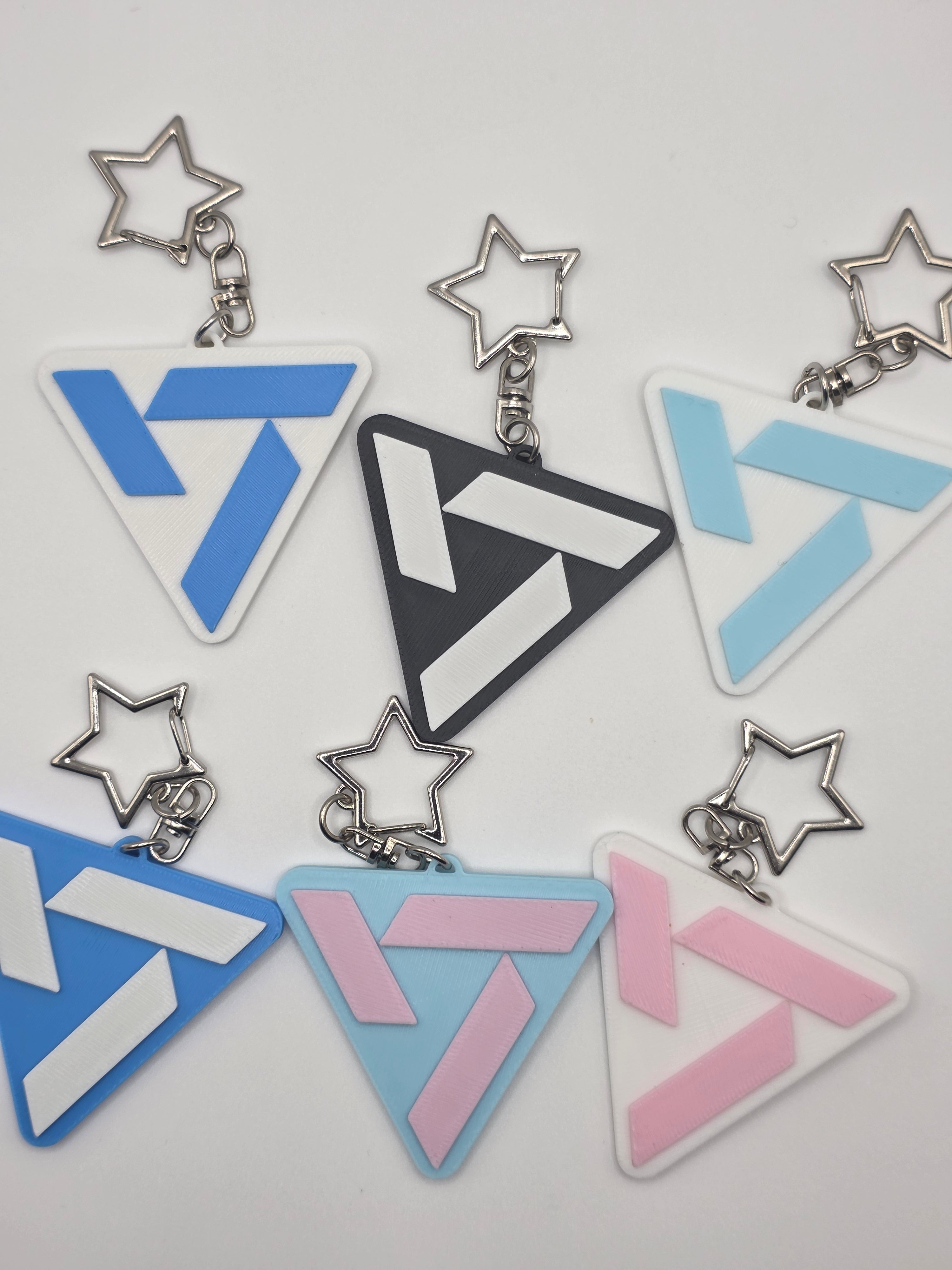 Seventeen logo 3D Printed Keychain
