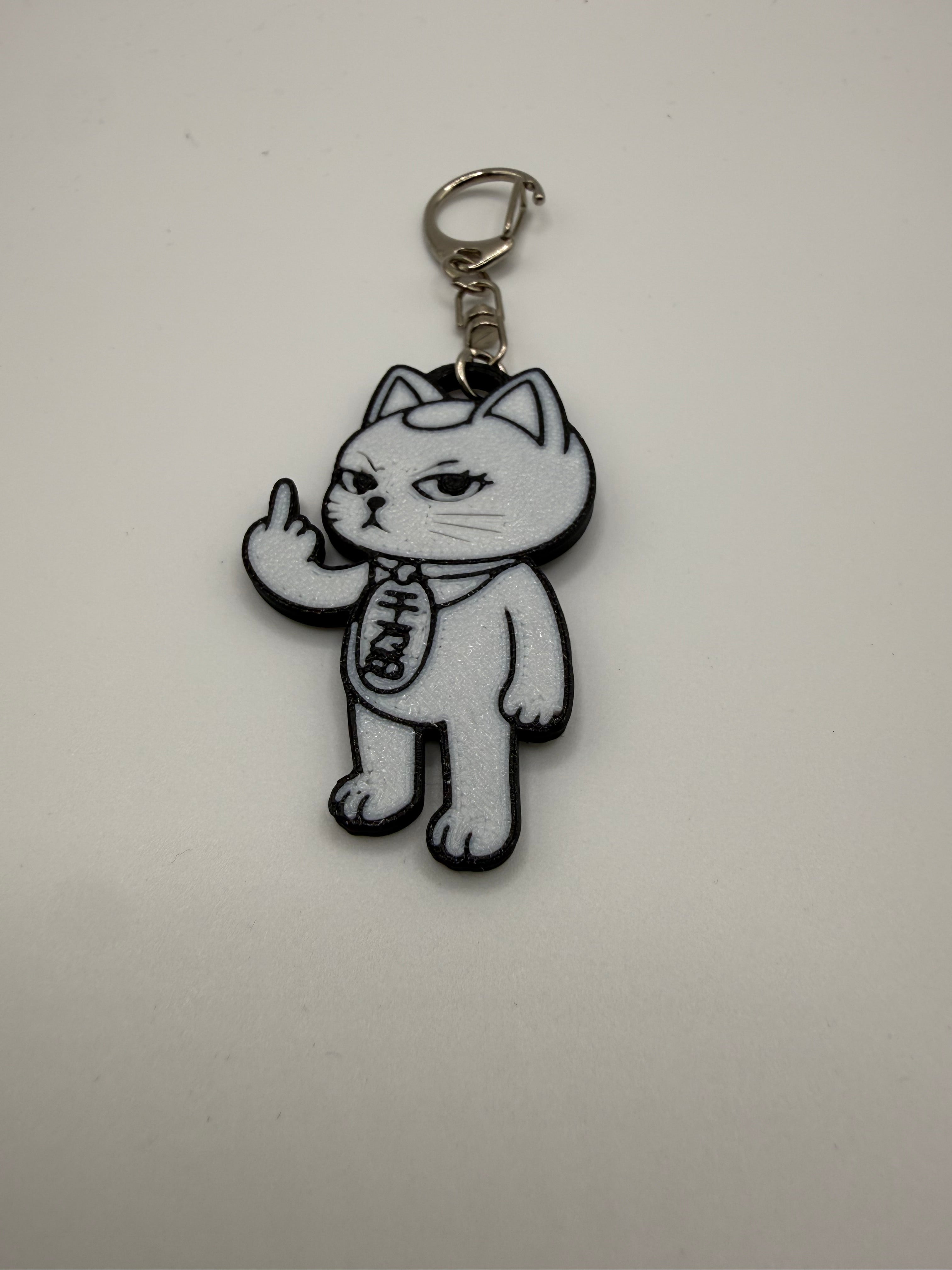 Turbo Granny Middle Finger Keychain