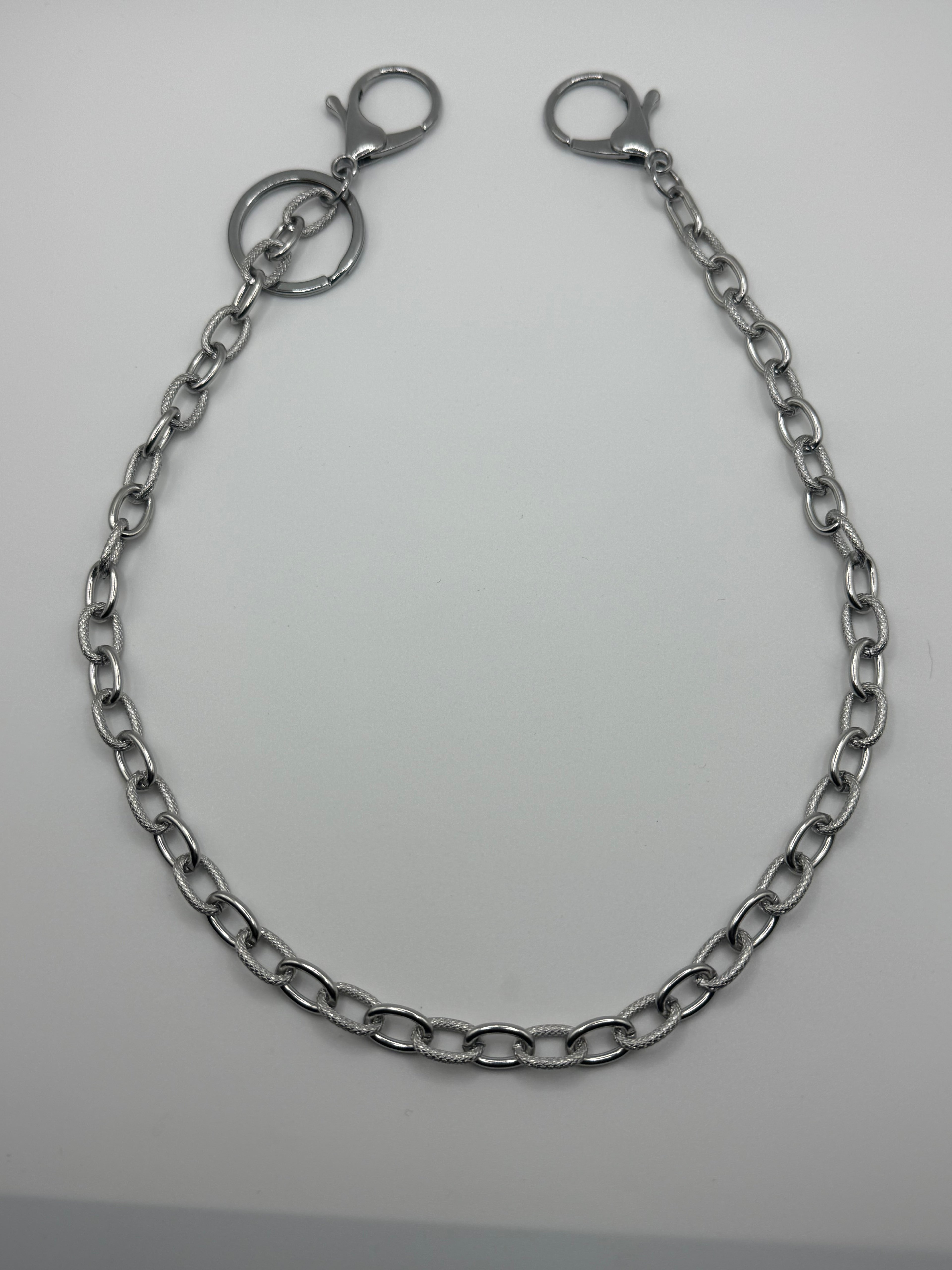 Single Oval Chain Belt & Keychain