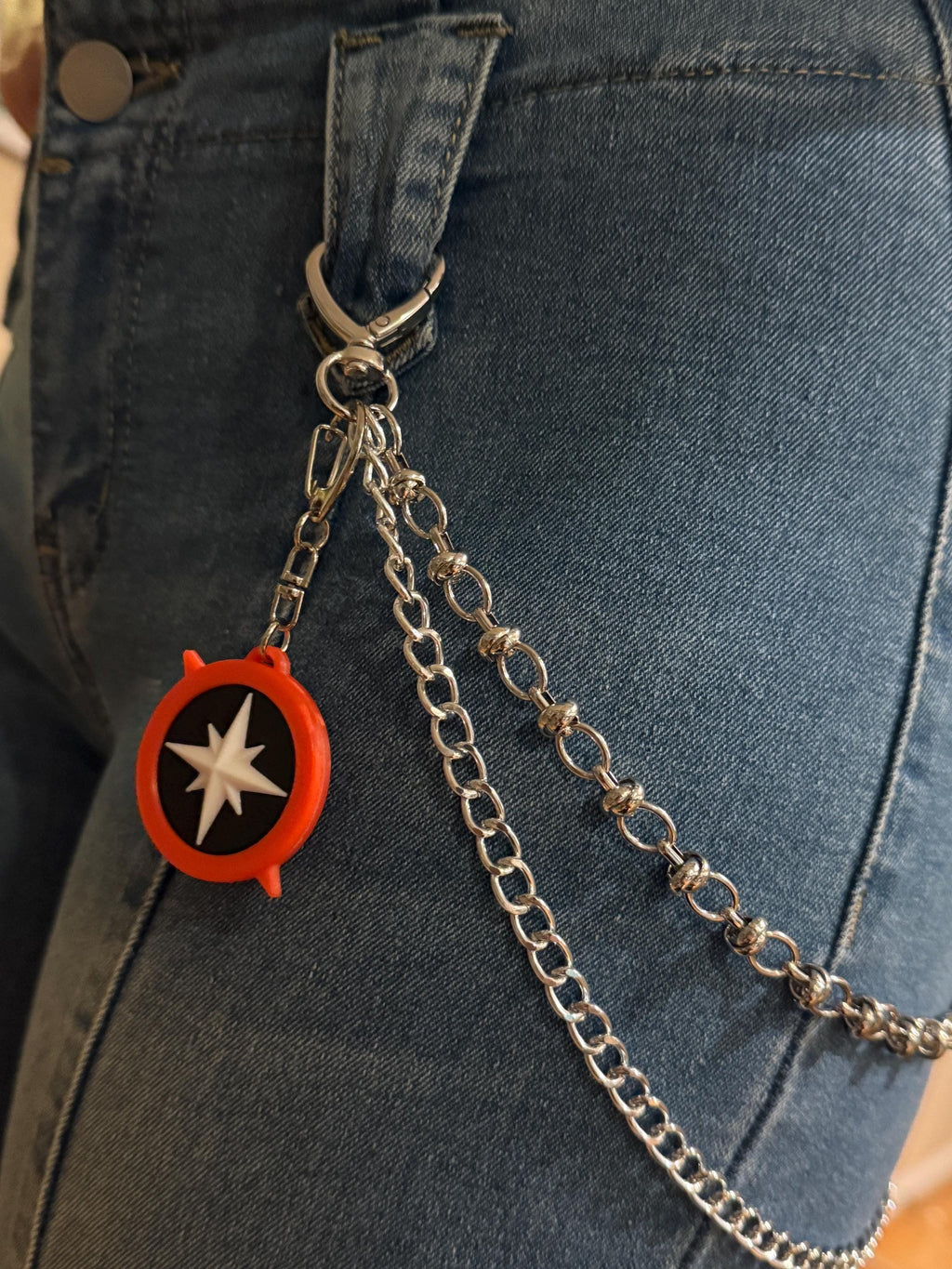 Stray Kids Compass Chain Belt for Jeans