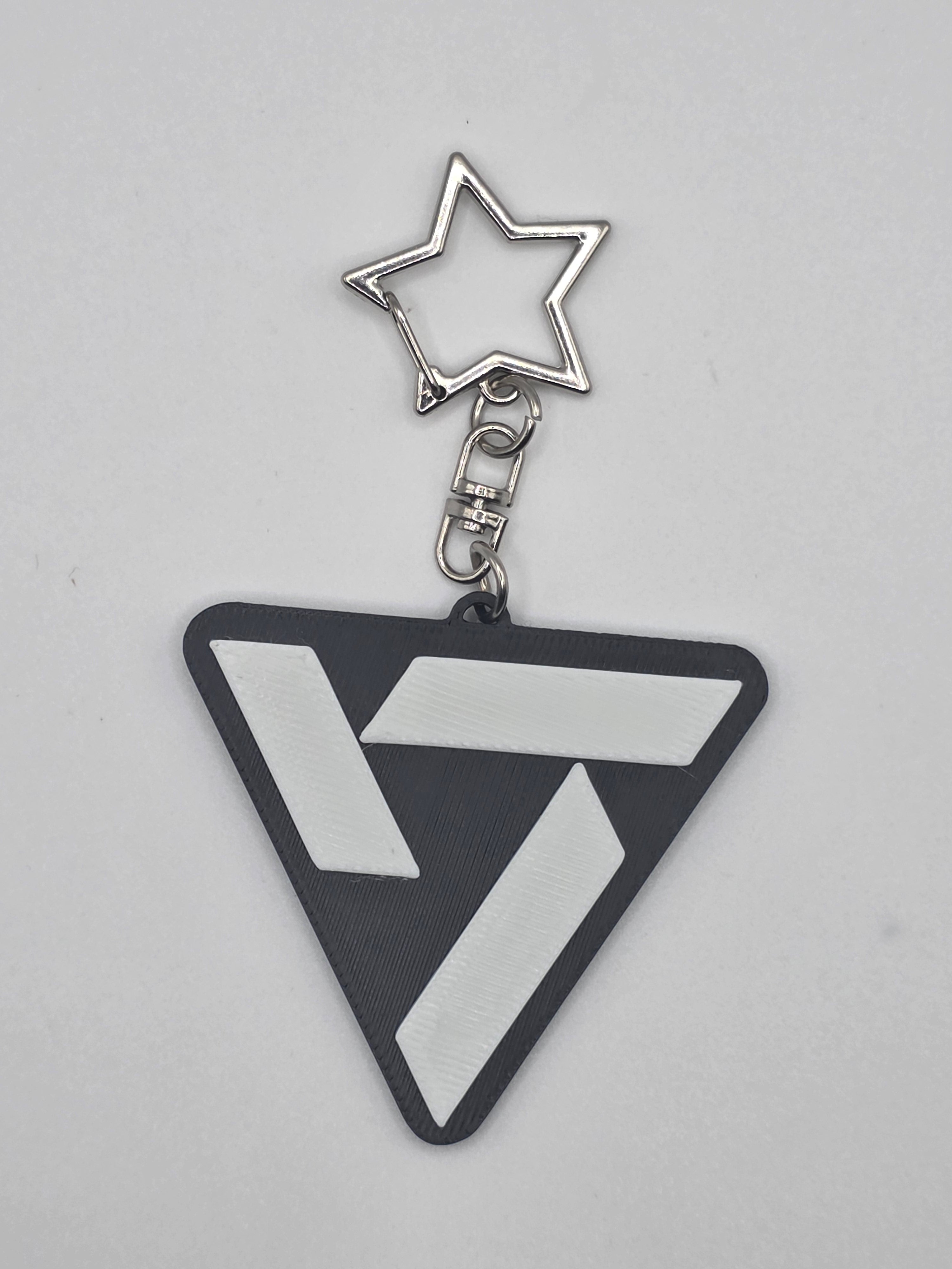 Seventeen logo 3D Printed Keychain