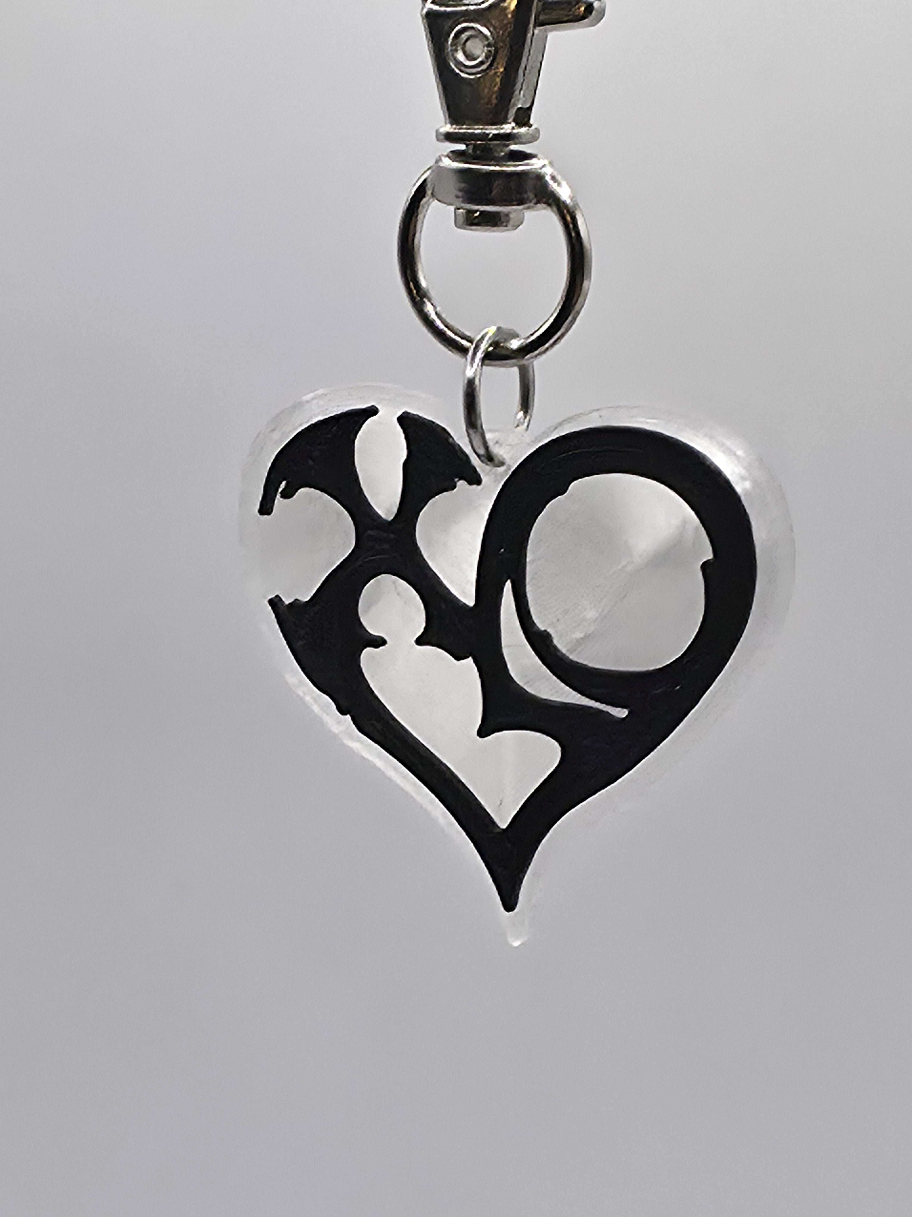 XLOV Heart logo charm